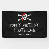 Party-Skull und Crossbones-Party-Banner Banner (Horizontal)