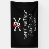 Party-Skull und Crossbones-Party-Banner Banner (Vertikal)
