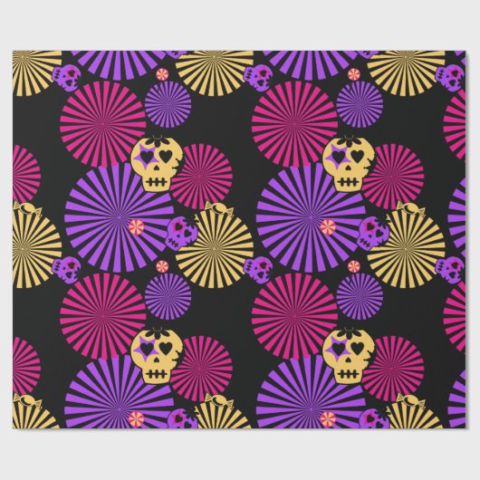 Party Skulls Packpapier (Flach)