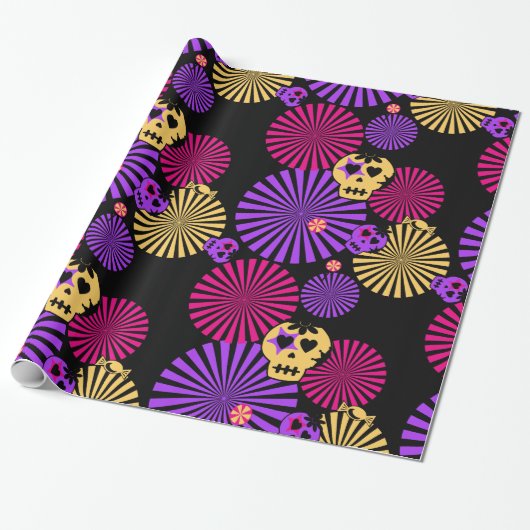 Party Skulls Packpapier (Ungerollt)