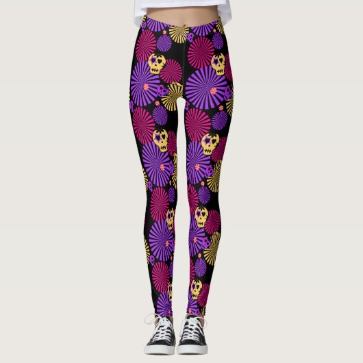 Party Skulpturen Leggings (Vorderseite)