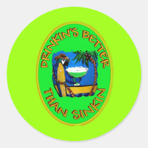 Party Slogans 1 Runder Aufkleber