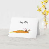 Party Slug Karte (Gelbe Blume)