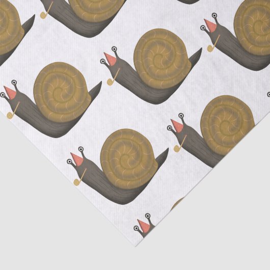 Party Snail Illustration Seidenpapier (Ausschnitt)