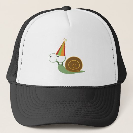 Party Snail Truckerkappe (Vorderseite)