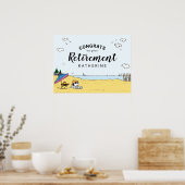 Party | Snoopy & Woodstock am Strand Poster (Küche)