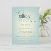 Party Snowfall Einladung (Stehend Vorderseite)