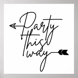 Party so Richtung Poster
