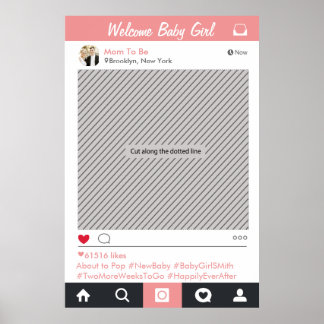 Party "Social Media"-Rahmen Foto-Stand Proster-Pos Poster