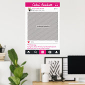 Party "Social Media"-Rahmen Foto-Stand Proster-Pos Poster (Heimbüro)