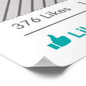 Party "Social Media"-Rahmen Foto-Stand Proster-Pos Poster (Ecke)