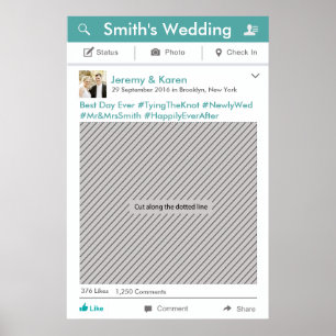 Party "Social Media"-Rahmen Foto-Stand Proster-Pos Poster