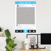 Party "Social Media"-Rahmen Foto-Stand Proster-Pos Poster (Heimbüro)