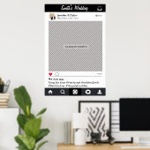 Party "Social Media"-Rahmen Foto-Stand Proster-Pos Poster (Heimbüro)