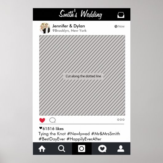 Party "Social Media"-Rahmen Foto-Stand Proster-Pos Poster (Vorne)