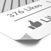 Party "Social Media"-Rahmen Foto-Stand Proster-Pos Poster (Ecke)