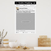 Party "Social Media"-Rahmen Foto-Stand Proster-Pos Poster (Küche)