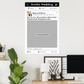 Party "Social Media"-Rahmen Foto-Stand Proster-Pos Poster (Heimbüro)