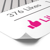 Party "Social Media"-Rahmen Foto-Stand Proster-Pos Poster (Ecke)