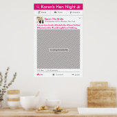 Party "Social Media"-Rahmen Foto-Stand Proster-Pos Poster (Küche)