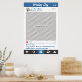 Party "Social Media"-Rahmen Foto-Stand Proster-Pos Poster (Küche)