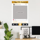 Party "Social Media"-Rahmen Foto-Stand Proster-Pos Poster (Heimbüro)