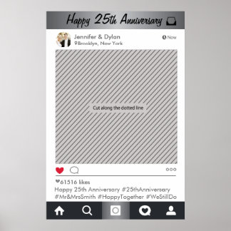 Party "Social Media"-Rahmen Foto-Stand Proster-Pos Poster