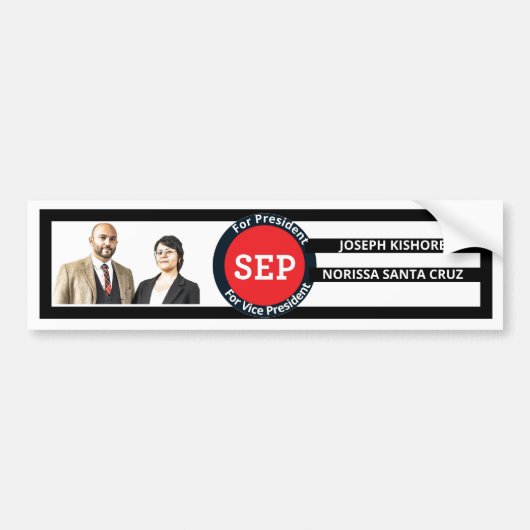 Party "Socialist Equity" 2020 Autoaufkleber (Vorne)