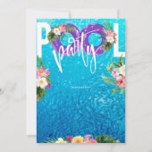 Party, Sommerpool Party Geburtstag Einladung (Rückseite)