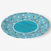 Party-Sonderaktion für Golfspieler Pappteller (Schrägansicht)