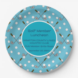 Party-Sonderaktion für Golfspieler Pappteller
