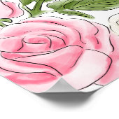 Party-Sonderveranstaltung für Rose im Wasserbereic Poster (Ecke)