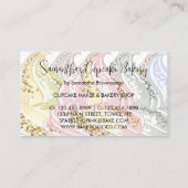 Party Sparkle Cookies Bäckerei Cupcake Visitenkarte (Rückseite)