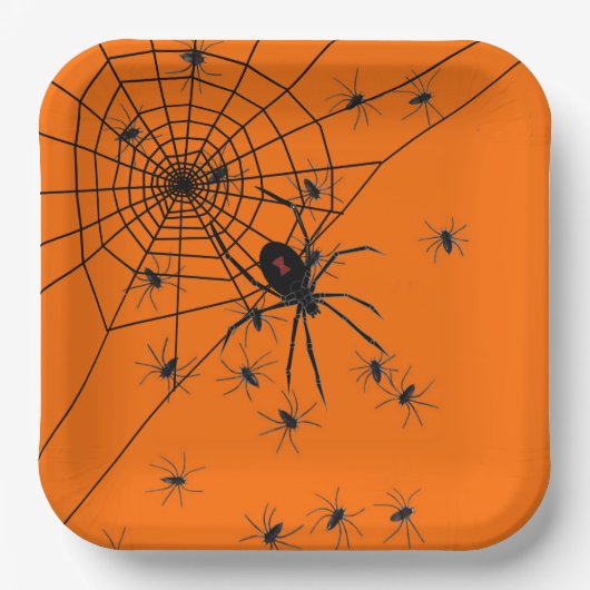 Party Spiders Paper Plate Pappteller (Vorderseite)