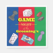 Party-Spielautomaten für Boards dominieren Serviette (Vorderseite)