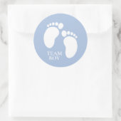 Party-Spieldekoration von Team Boy Gender Runder Aufkleber (Tasche)