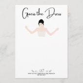 Party-Spiele skizzieren die Kleiderkarte Einladung (Vorderseite)