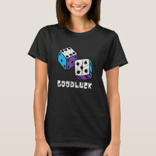 Party Spieler Vintage Casino Würfel Viel Glück Spi T-Shirt