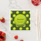 Party Sport Tennis Thema Personalisierte Serviette (Beispiel)