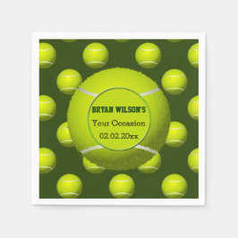 Party Sport Tennis Thema Personalisierte Serviette