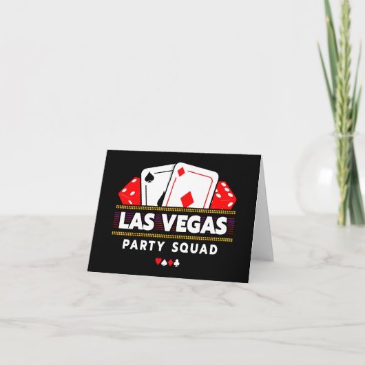 Party Squad Vegas Trip Las Vegas Squad Las Vegas Karte (Vorderseite)
