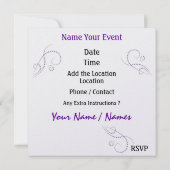 PARTY - SRF EINLADUNG (Rückseite)