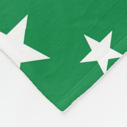 Party Stars auf Grün Fleecedecke (Ecke)