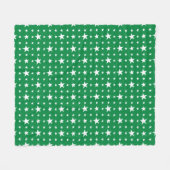 Party Stars auf Grün Fleecedecke (Vorderseite (Horizontal))