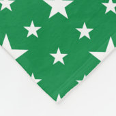 Party Stars auf Grün Fleecedecke (Ecke)