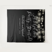 Party Startet Licht Schwarz-weiß Foto Hintergrund Wandteppich (Vorderseite (Horizontal))