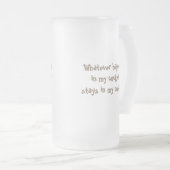 Party steuert Bier Stein Mattglas Bierglas (VorderseiteRechts)