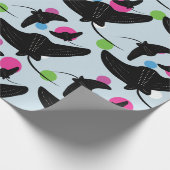 Party Stingray farbenfrohe Mustertafel Geschenkpapier (Ecke)