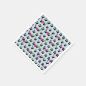 Party Stingray farbiges Muster Serviette (Ecke)