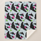 Party Stingray farbiges Muster Sherpadecke (Vorderseite)